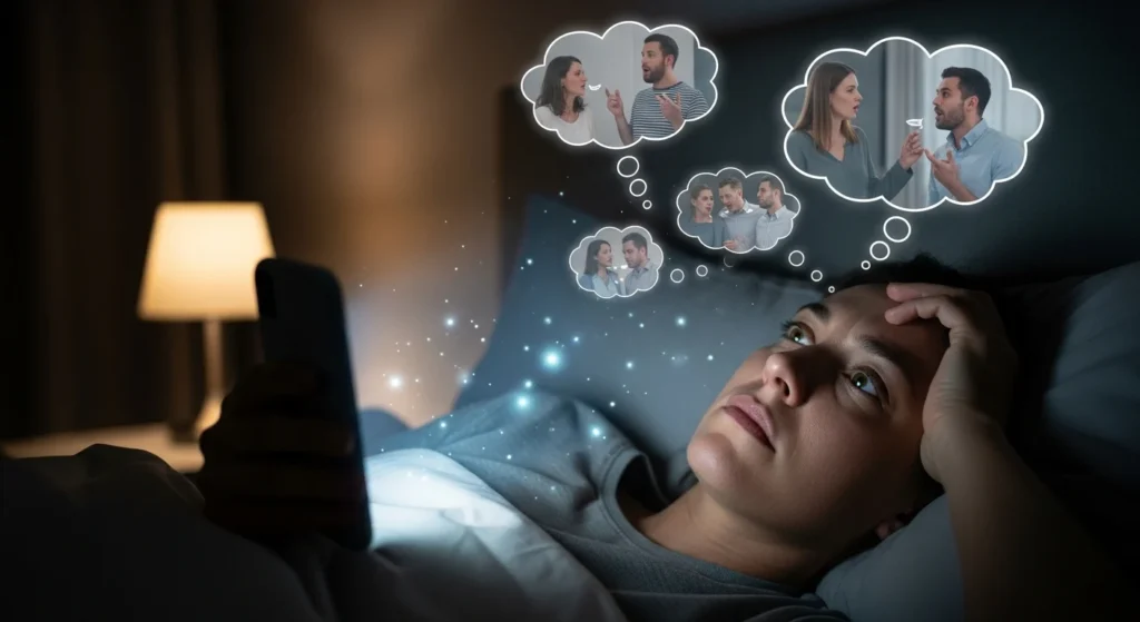 Why Your Mind Replays Old Conversations at Night (And How to Finally Quiet It)